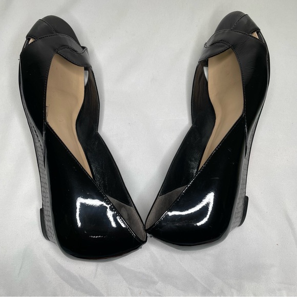 Cole Haan Women's Darleen Black Leather Open Toe Heels Size 6.5 AA (Narrow) - Picture 8 of 13